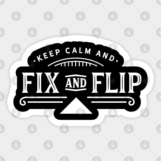 House Real Estate Fix and Flip Investor Apartment Sticker by dr3shirts